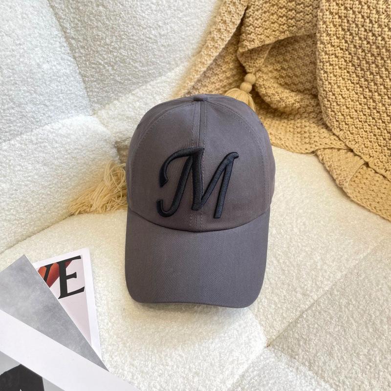American Three-Dimensional Embroidered M-Letter Baseball Cap Children'S Blogger Trendy Face Small Sunscreen Couple Cap