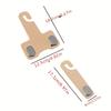 1pc Faux Leather Multi-Functional Car Headrest Hook Metal Material Easy Installation Single Dual Storage Hanger for Vehicle Interior Accessories
