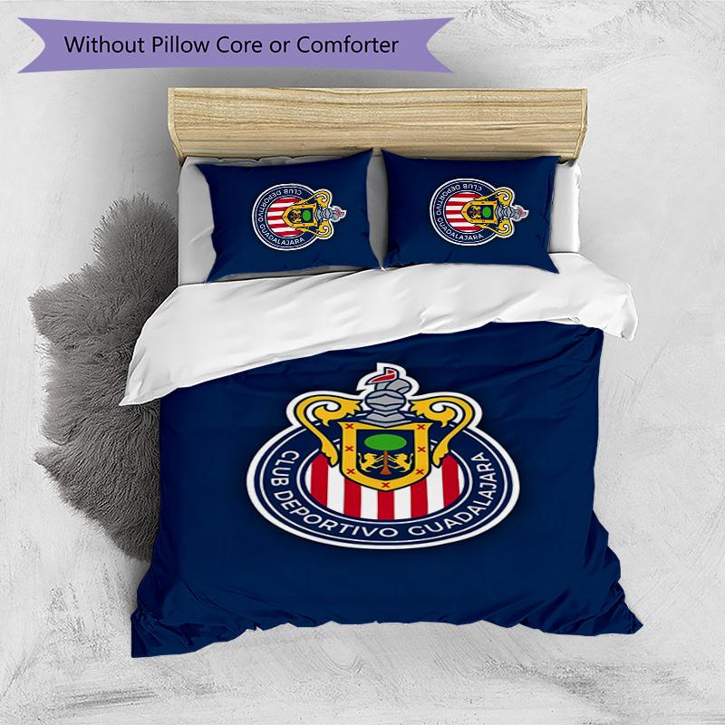 Chivas Printed 3PCS Bedding Set Soft Breathable Duvet Cover Pillowcases Set Washable Bedroom Decor Home Gift