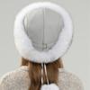 Fox Fur Whole Leather Hat Women Warm Real Fox Fur Hat Winter Outings Ear-protecting Mongolian Hat Making the Face Look Smaller