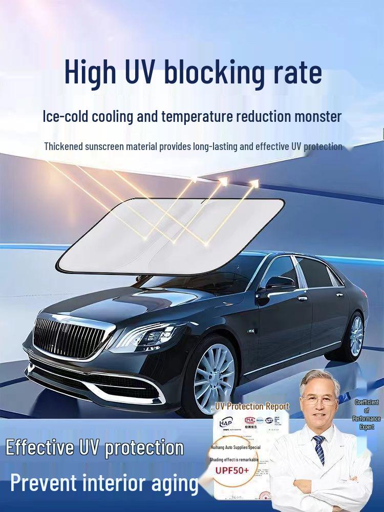Front Windshield Sunshade - Heat Insulation & UV Protection