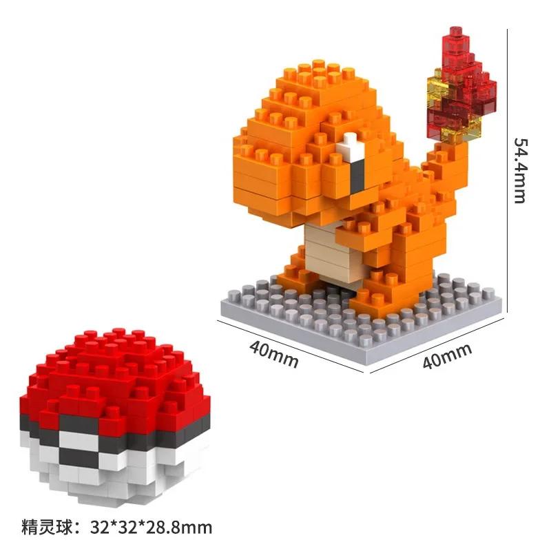 Pokemon Small Blocks Nanoblock Charizard Kyogre Groudon Rayquaza Model Education Graphics Toys for Kids Birthday Gift Toys