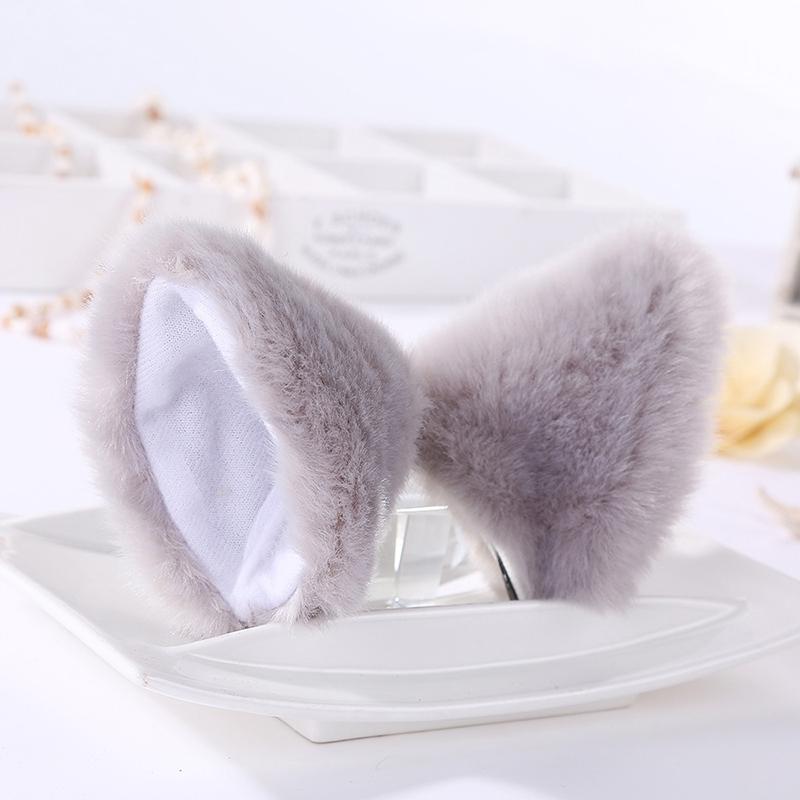 Cat Fox Long Fur Ears Costume Hair Clip Halloween Cosplay Party Orecchiette Uk