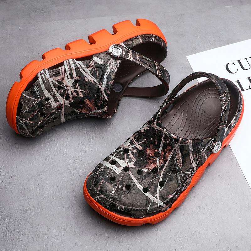 Summer Comfortable Men'S Garden Clogs Camouflage  Breathable Eva Injection Shoes Casual Sandal Woman Beach Slippers Water Shoes