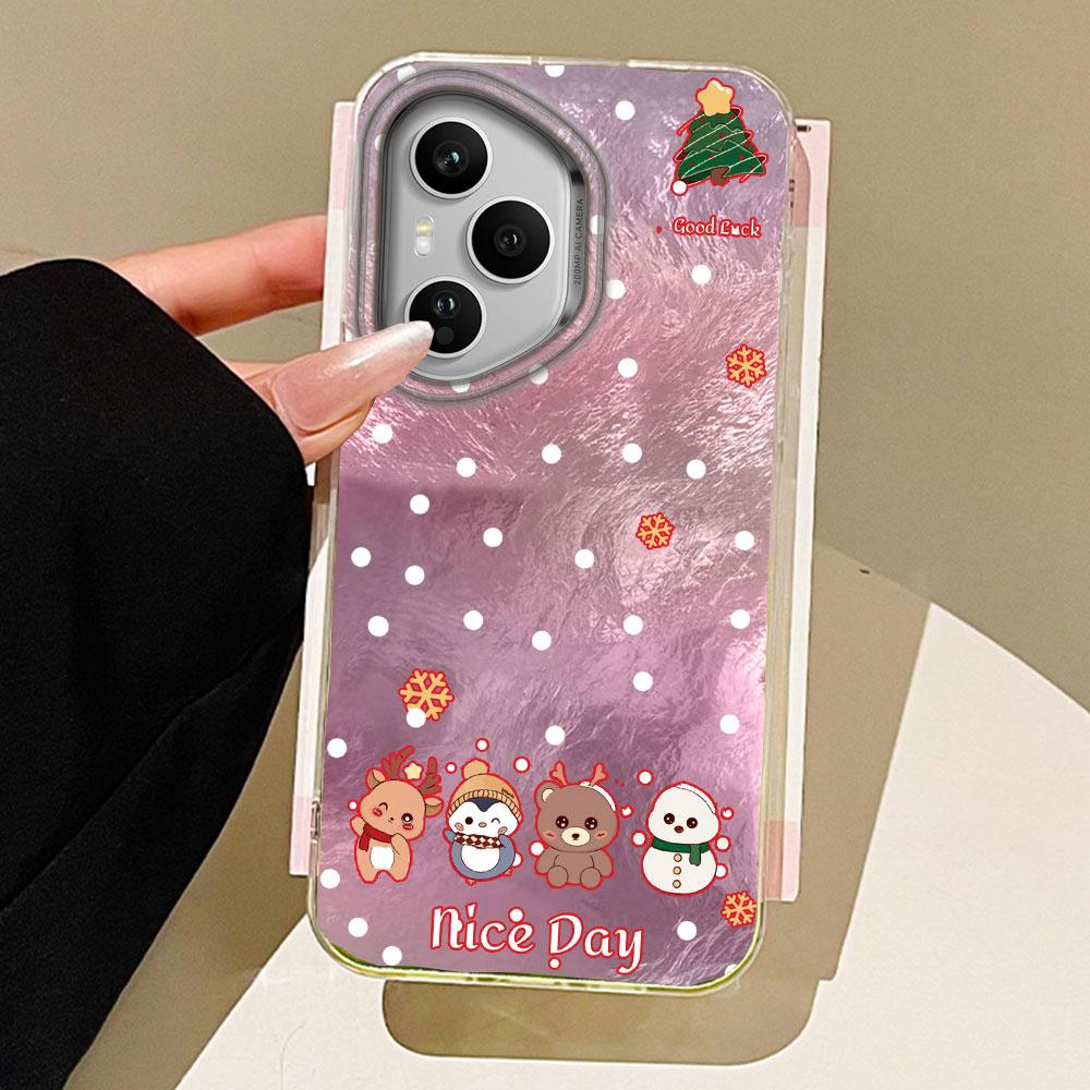 

Счастливого Рождества Чехол для телефона Красная Елка для Honor 400 200 90 Smart Pro Magic7 6 5 70 Lite X9a X9c X9b X8b X8a X8c X7c X7b X6c Крышка Honor X8C белый