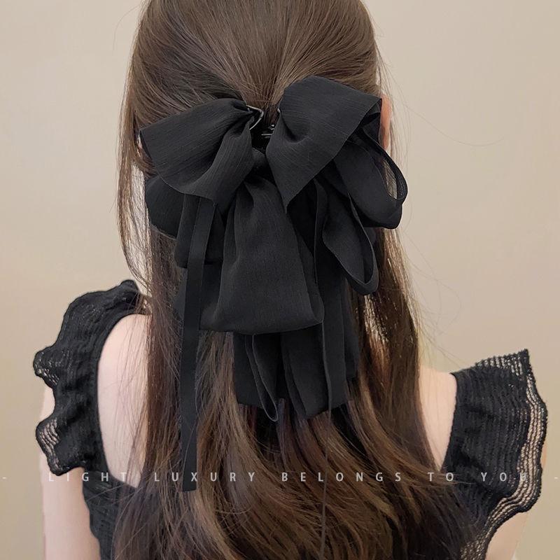 Bow hair clip, women's mesh, shark hair clip, headband clip