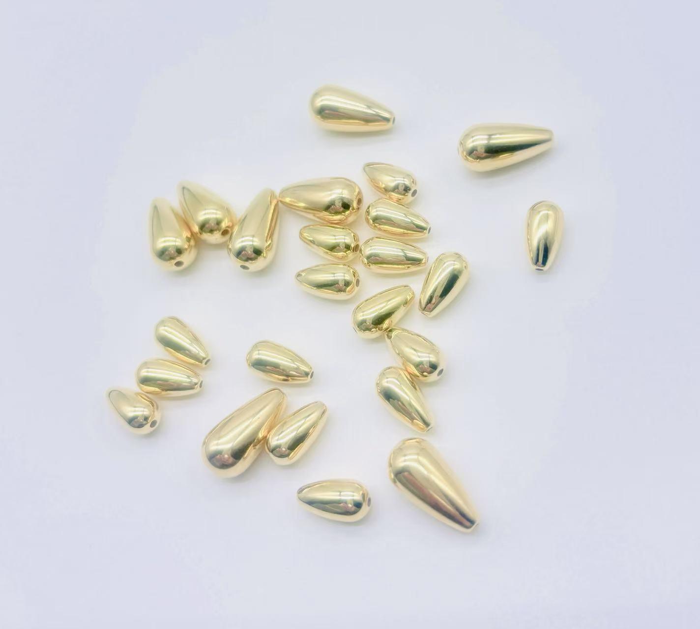 

Гальванизированные АБС-пластиковые бусины-капли для изготовления бижутерии своими руками 6x11mm, pack of 500