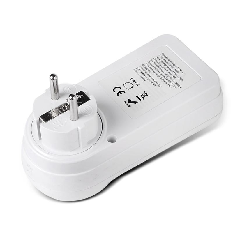 Digital Wattmeter AC Energy Power Meter 110V-230V Socket Power Monitor EU/US/UK Electricity Meter for Energy Saving