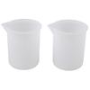 5/10Pcs Food Safe Silicone Measuring Cup Flexible Easy-pour Liquid Measuring Tool for Kitchen Baking Soap Making