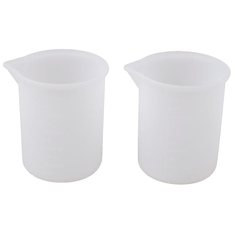 5/10Pcs Food Safe Silicone Measuring Cup Flexible Easy-pour Liquid Measuring Tool for Kitchen Baking Soap Making