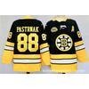 Boston Bruins NHL Hockey su Ghiaccio Maglia Uomo Ricamata 88 Divisa Squadra Abbigliamento per Tifosi Sportivi