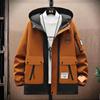 Jackets Men's Spring and Autumn Men's Youth Hooded Jackets Trendy Loose Casual Workwear Jackets