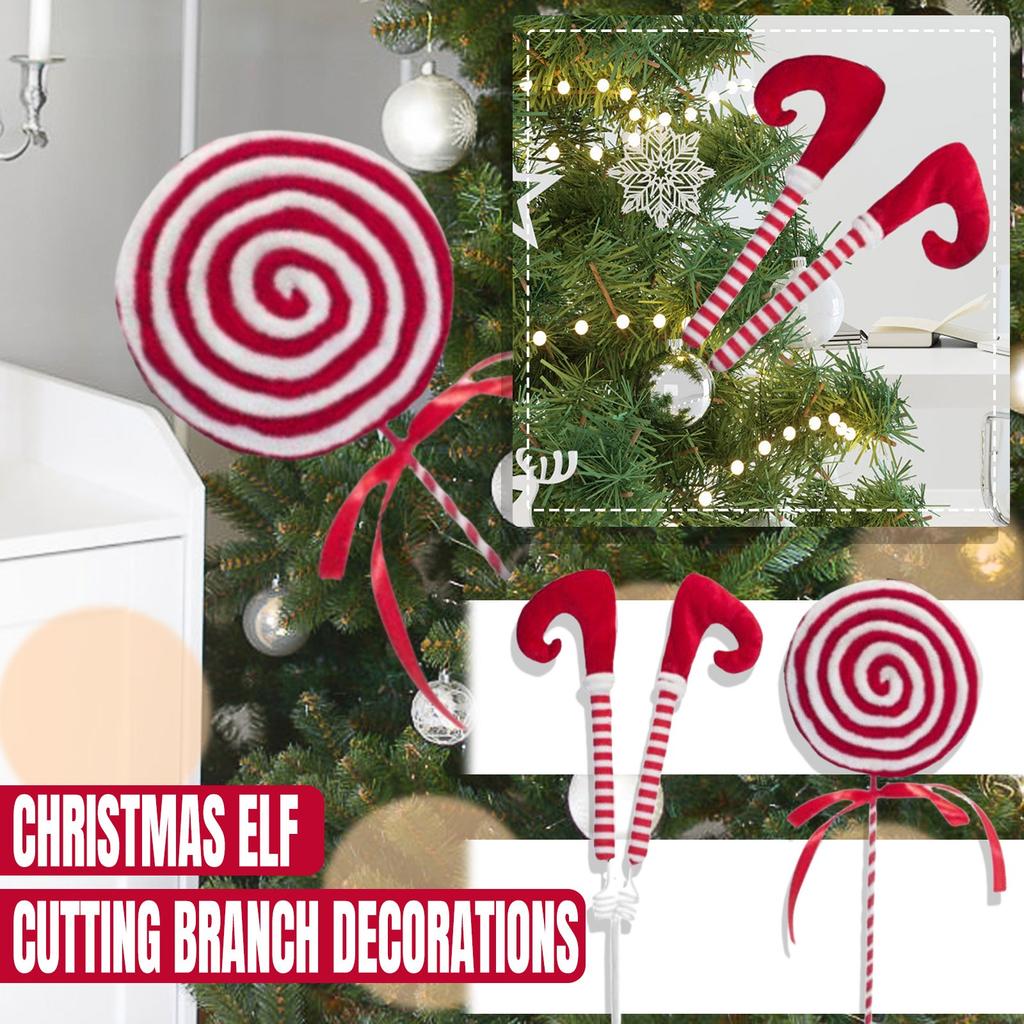 Christmas Leg Twig Decoration Christmas Scene Decoration Christmas Tree Decoration Twig