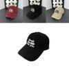 Unisex Cotton Baseball Cap With Embroidered Letters For Casual Sun Protection