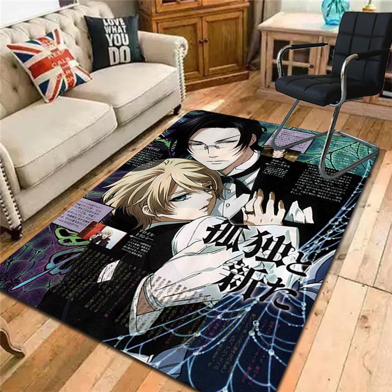 Black Butler Rug Floor Mat for Living Room or Bedroom Soft and Comfortable Carpet a Gift for Birthday and Holiday.DFF0925302