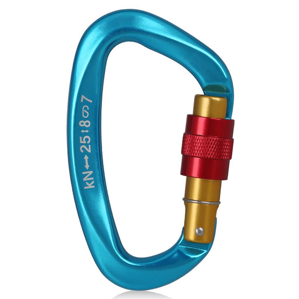 1PC Forged by Aviation Aluminum Makes This Multifunctional Screw Gate Quick Clip Durable and High Strength, and the Palm Sized Desig