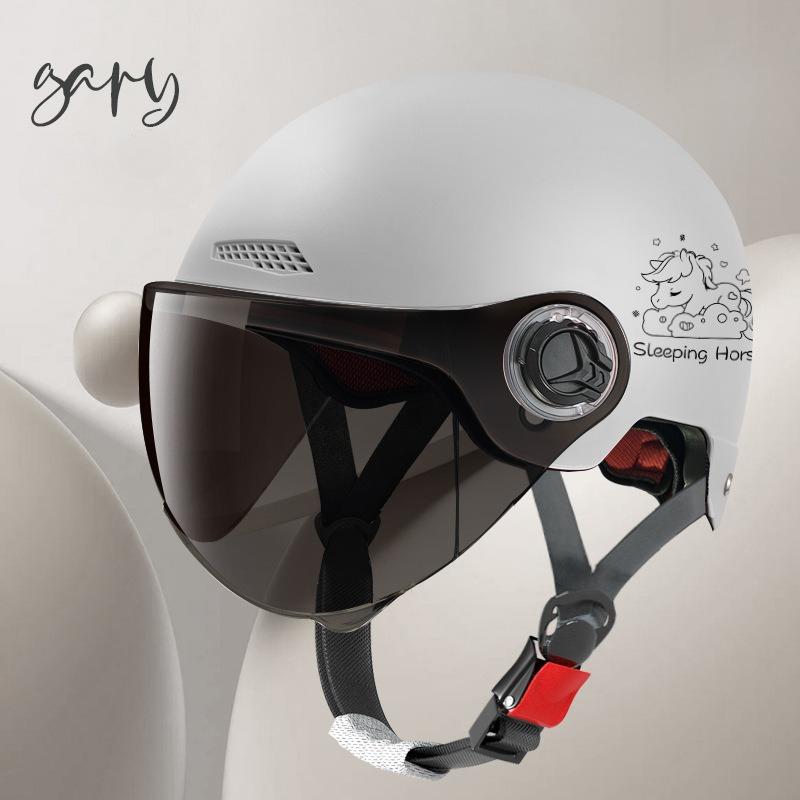Electric Vehicle Four-season Helmet Motorcycle Helmet Summer Sun Protection Women's Helmet Men's Electric Vehicle Half Helmet