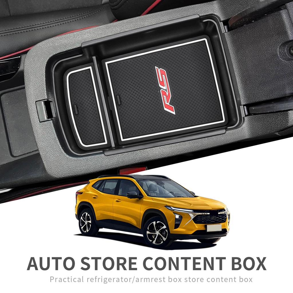for Chevy Chevrolet Trax RS 2024 2025 Center Console Storage Armrest Box Tray Interior Tidying Accessories