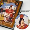 Sevilla Ciudad de Gracias Unicas Spania Vintage Reise Vegg Kunsttrykk Lerret Maleri Nordisk plakat Dekor Bilder Stue