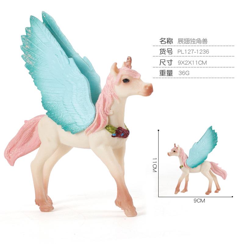 Simulation Mythological Story Elf Model Unicorn Pegasus Solid Boutique Interior Ornament Doll