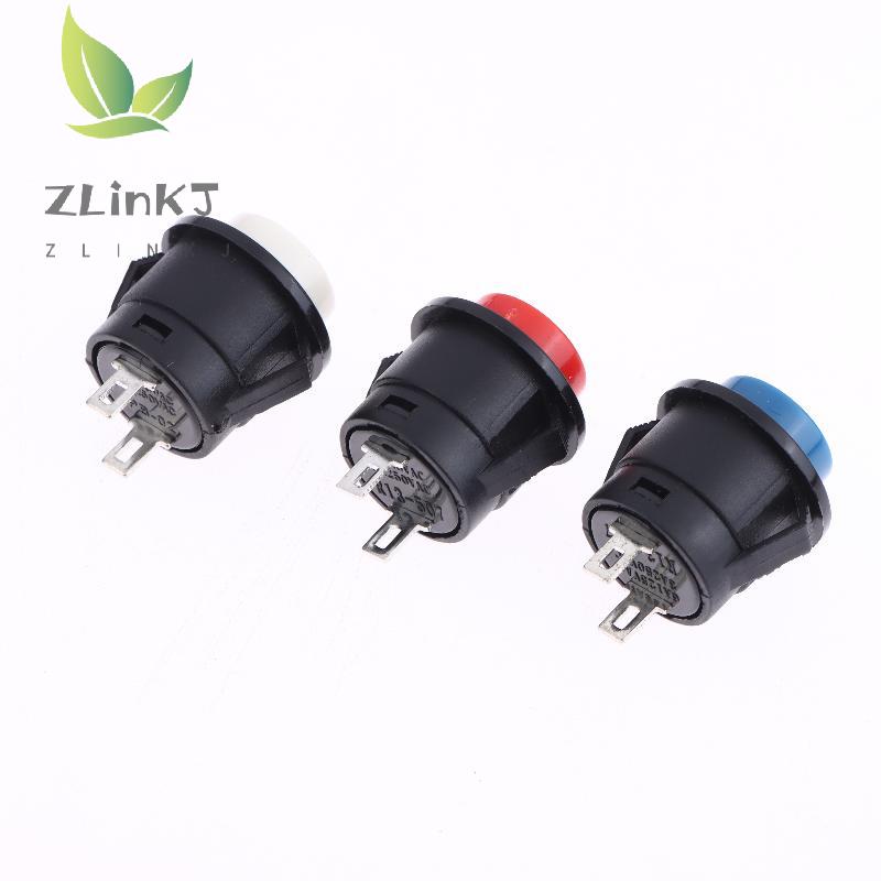 5/10Pcs Momentary Push Button Switch R13-507 16mm Round Switch 2Pins ON-OFF Self-reset Panel Mounting