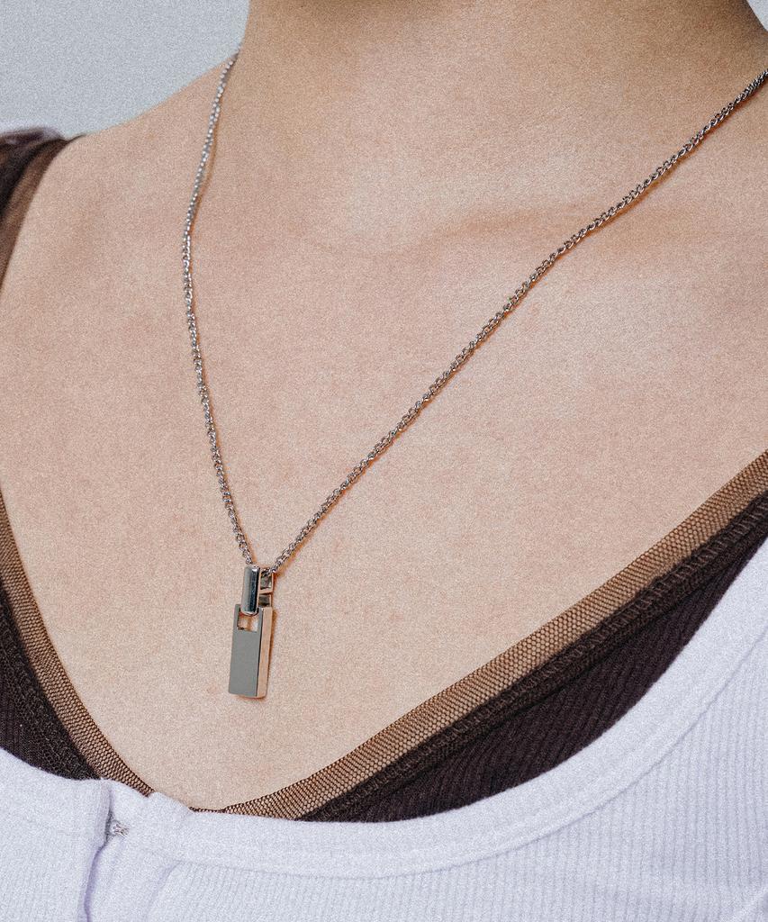 Scalettoblack Wsm004 Zipper Pendant Necklace