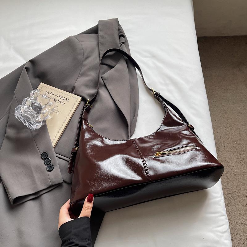 New Trendy Bag Fashionable Women's Niche Casual Versatile Commuter Retro Shoulder Bag Tote Bag Underarm Bag