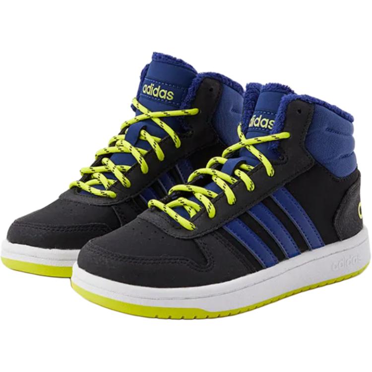 adidas Neo Hoops 2.0 Abrasion Resistant Cushioning Abrasion Resistant Cushioning Mid Top Basketball Shoes Blue Black GZ7797