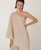 Masimodutti Total Look Linen Blend Asymmetrical Top