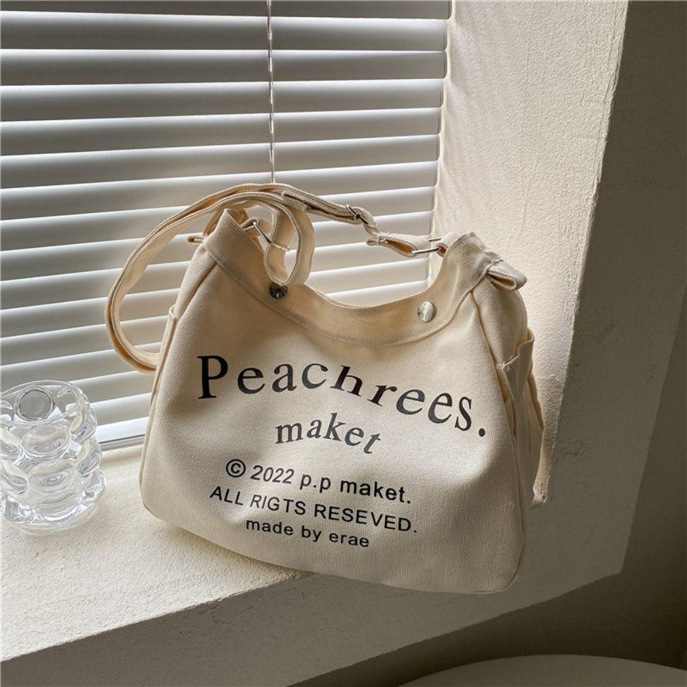 

Холщовые студенческие сумки Большая вместимость Сумка через плечо Новая сумка на плечо белый