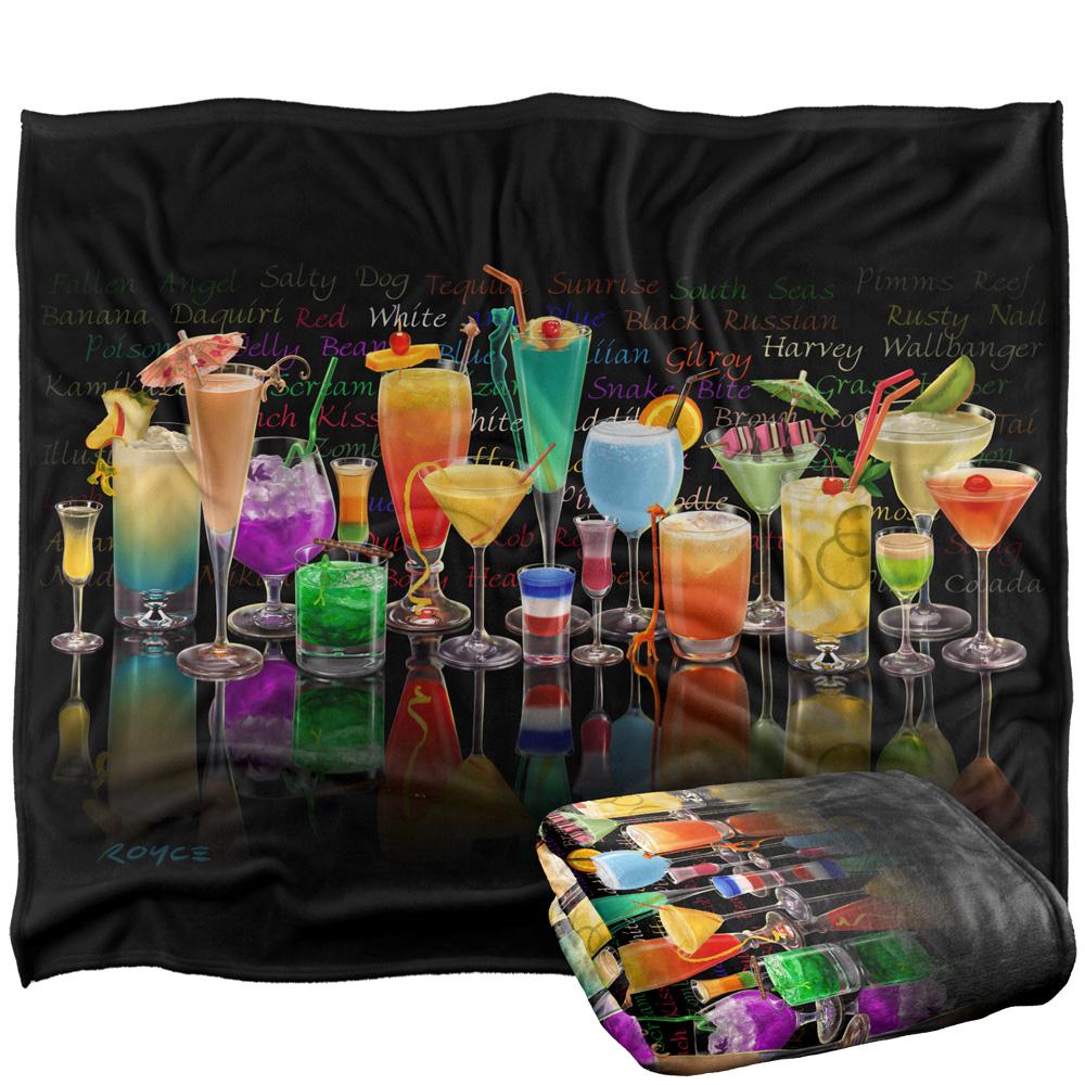 Royce McClure Tropical Drinks Silky Cocktail Supersoft Blanket