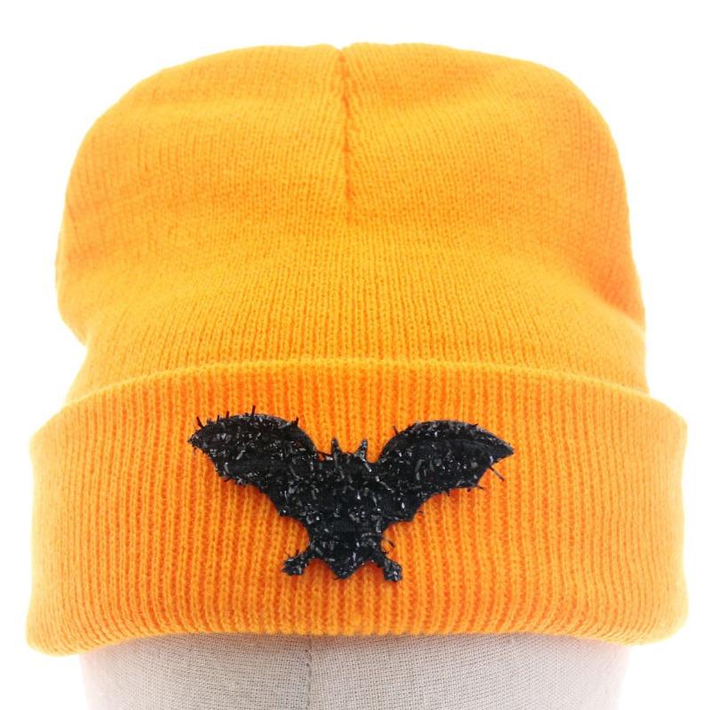 Children's Hats Halloween Pumpkin Skull Bat Knitted Wool Hat Baby Baby Autumn Winter Warm Hat