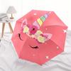 Magical Unicorn Floral Headband for KidsUmbrella, Portable 3-Fold Compact Umbrella,Christmas Gift ES444