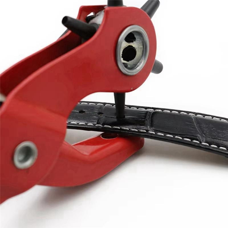 AEE4-Sewing Leather Belt Hole Puncher Pliers Hook Clamp 2/2.5/3/3.5/4/4.5MM Punch Size For Punching Hole Forceps Punch Tool