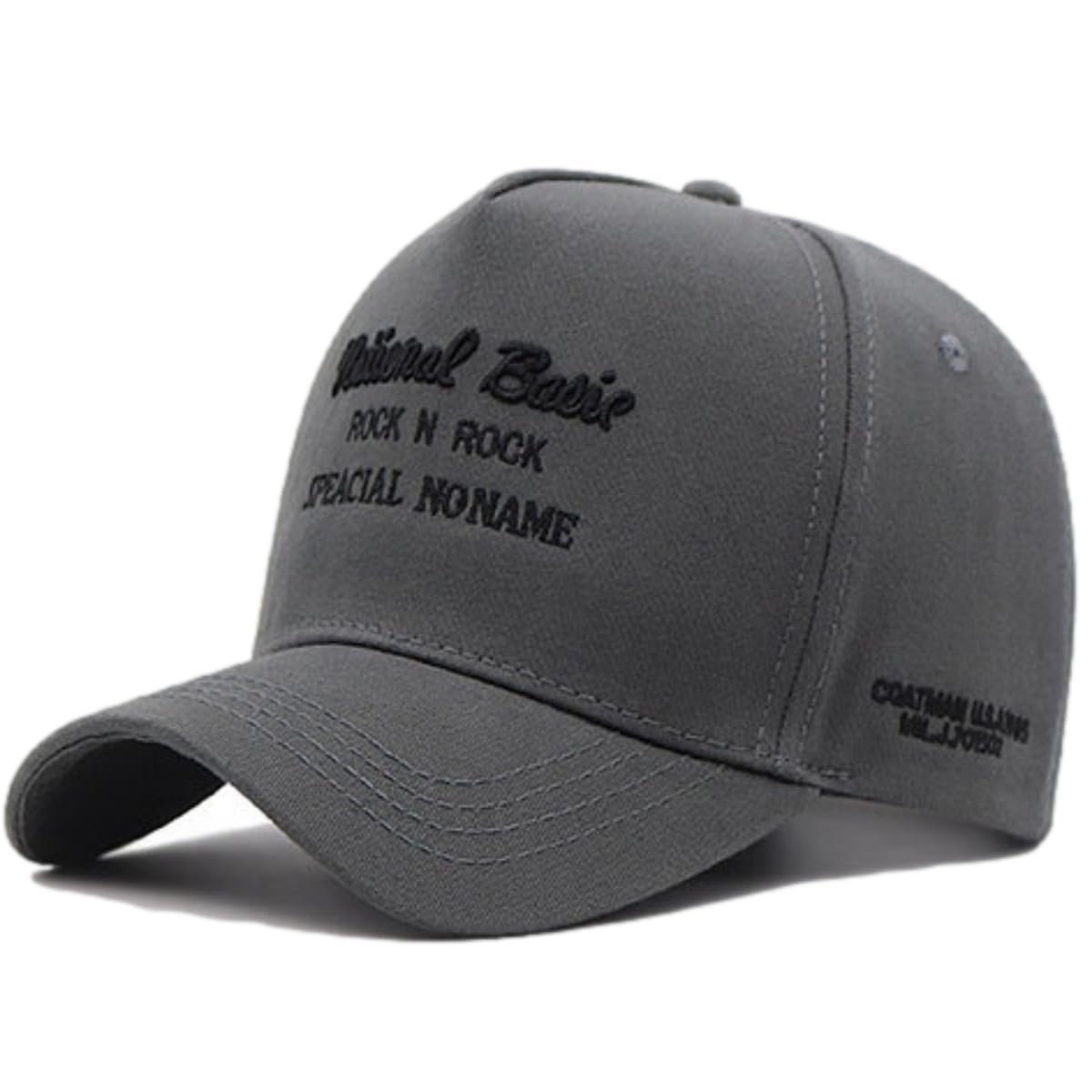 

Lopis Fits Deep Sun Adjustable Sizes L to XL Gray x Men s Deep-Fit Cap, 56-65cm, Brim, Protection, Stylish, (L, Black)