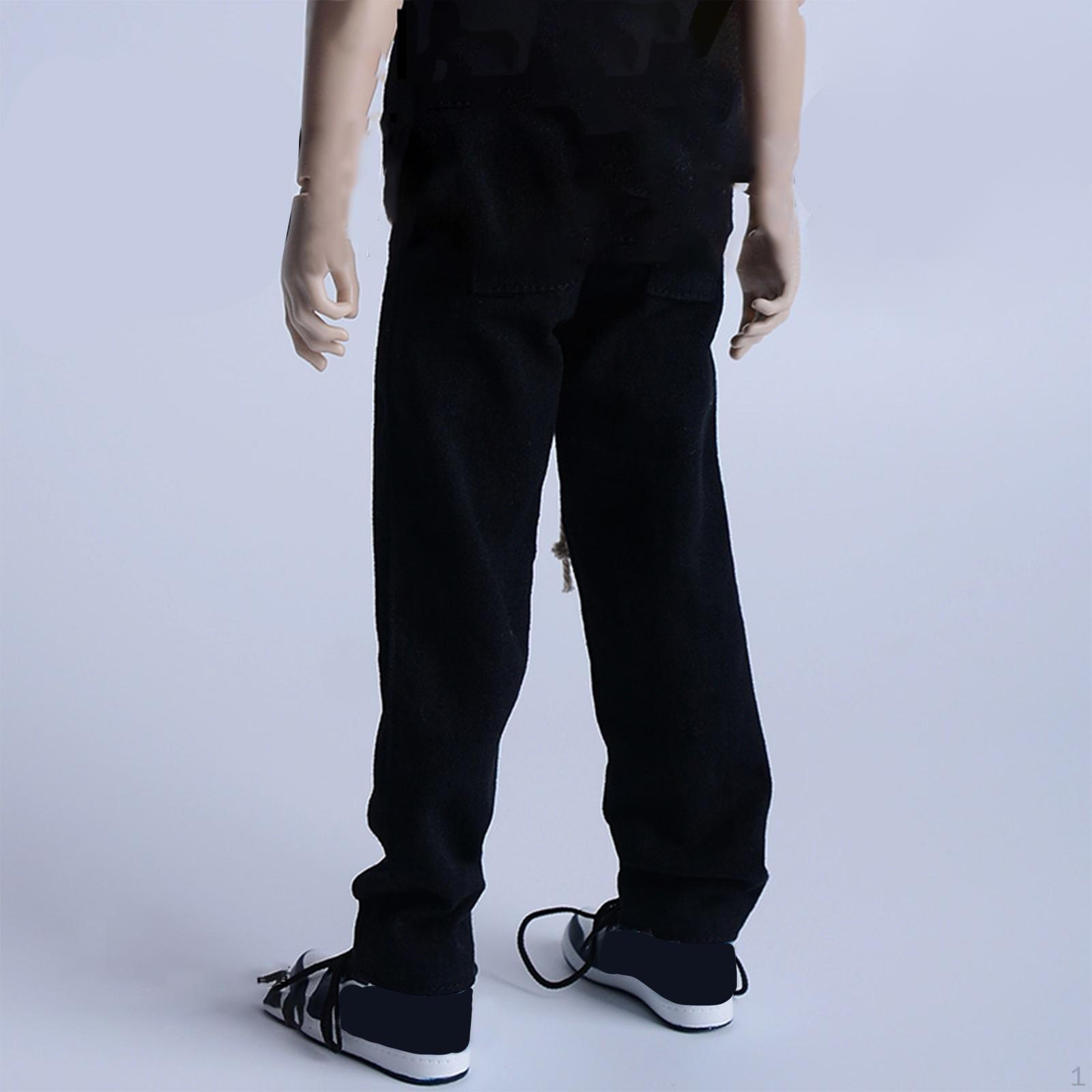 

1/6 мужские повседневные брюки фигурка стильный свободный крой пляжный наряд одежда для 12 дюймов Black