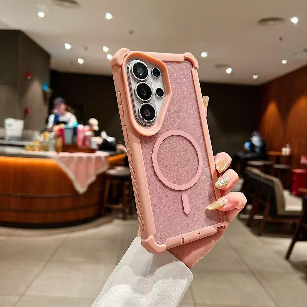 Glitter Magnetic Anti-Drop Case for Samsung S24/S25/S26 Ultra