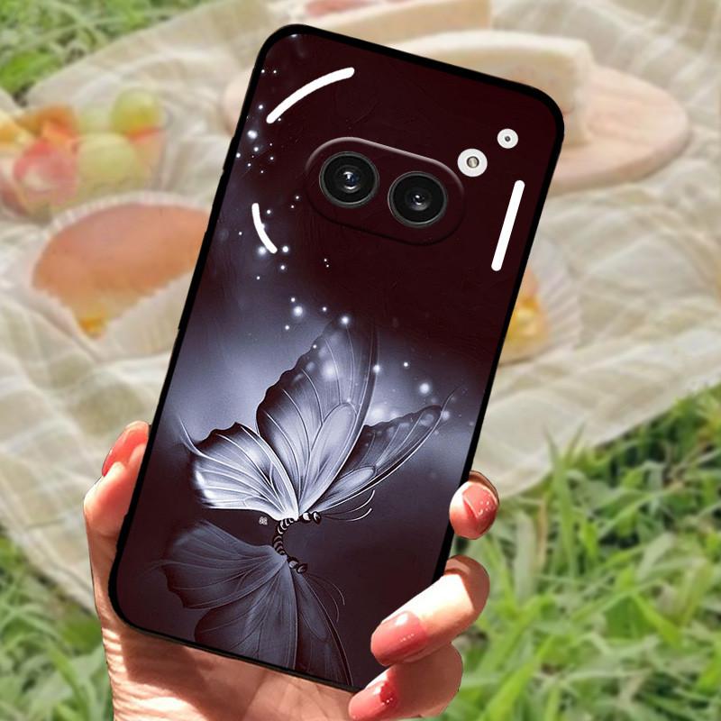 

For Nothing Phone 2A Case Cover Silicone Soft Fashion Black Bumper Funda Coque for Nothing Phone 2A Full Protective A142 Capa Nothing Phone 2A