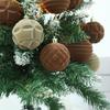 12pcs Plastic Velvet Christmas Balls 6cm Christmas Tree Pendant  Engagements