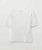 Seteo (W) Square Slim Fit Half Knit White