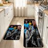 EH poster Flannel Kitchen Mat Christmas Soft Area Rug Non Slip Floor Carpet Home Decoration