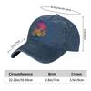 Tropical Sunset Unisex Style Baseball Caps 80s Punk Retro Vintage Novelty Streetwear Distressed Washed Hat Vintage Golf Headwear