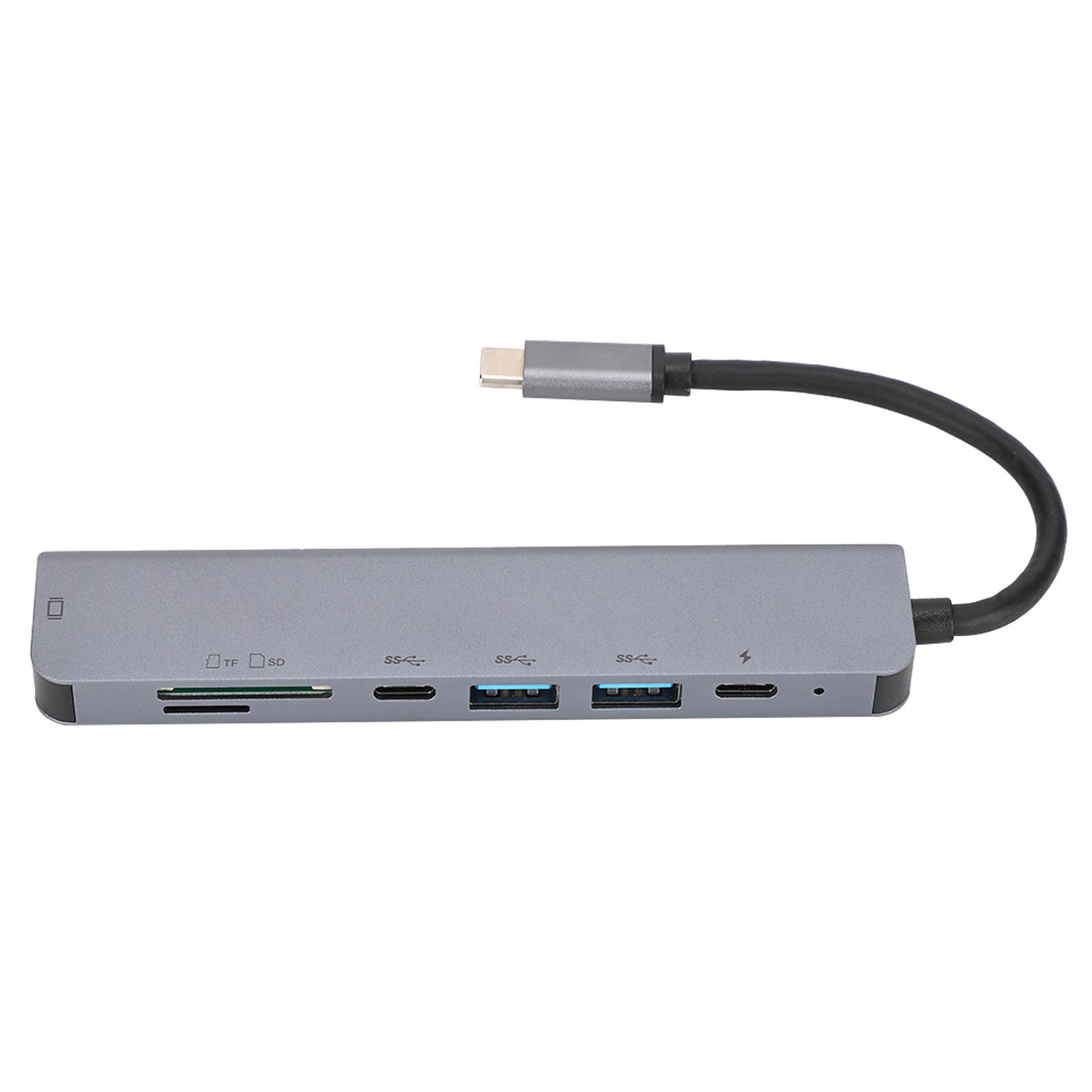 

7в1 концентратор TypeC на HDMI +PD многофункциональный адаптер конвертер для быстрой зарядки