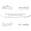 3pcs Gloss Chrome Front Bumper Lower Trim Replacement for Mercedes‑Benz E‑Class W212 AMG Line Facelift 2014‑2016
