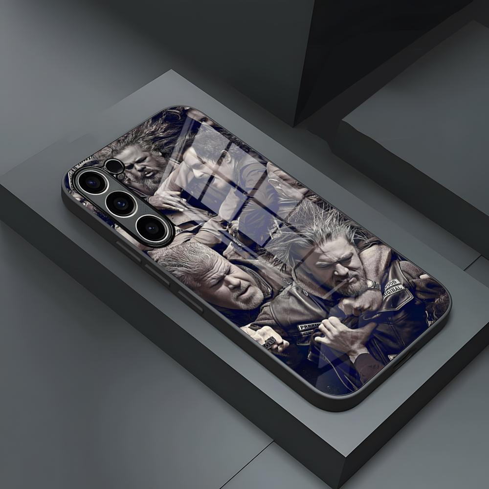 Action Tv Sons Of Anarchy Phone Case For S25 Ultra Samsung S26 S23 S24 Fe S22 S20 S21 Plus A54 A34 A53 A16 Glass Cover