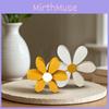 Wooden Daisy Flower Figurines Rustic Home Decor Spring Flower Arrangement