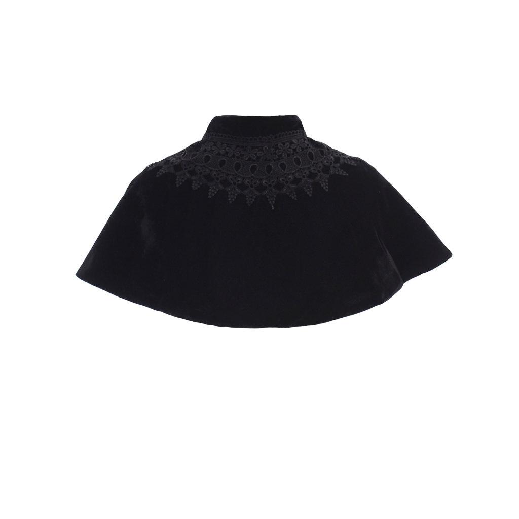 Victoria Lolita Gold Velvet Fantasy Princess Cape for Women