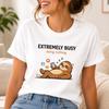Funny Sloth Shirt, Extremely Busy Doing Nothing, Lazy Humor Tee, Introvert Shirt