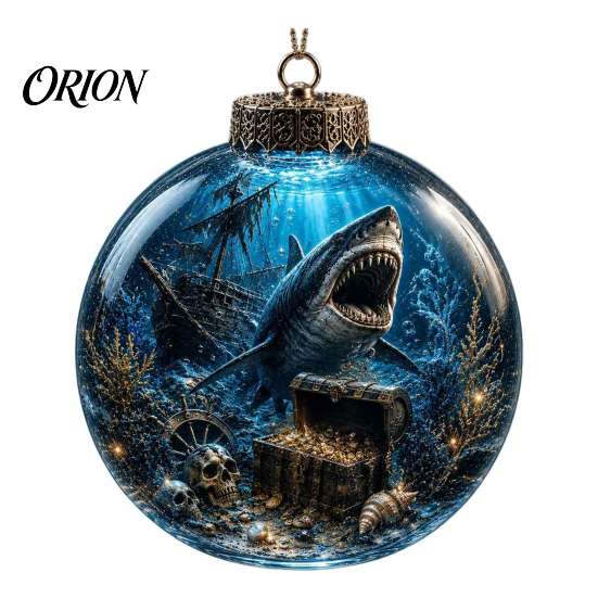 Einzigartige Meeresleben Weihnachtsgeschenke Ozean Kugel Ornament, Klar Acryl Leuchtender Seestern Feiertags Tischdeko Hängende Dekoration für Weihnachten