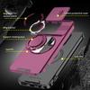 Manyetik Metal Halka Standlı Zırh Kılıfı Honor X5c X5d Plus Play 10A İçin Kaydırılabilir İtme Penceresi Lens Korumalı TPU Plastik Telefon Kılıfı